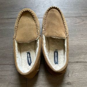 Suede moccasins